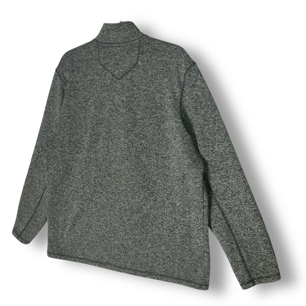Eddie Bauer Men's Fleece Pullover Sz XL Half Zip Casual Gray - Picture 10 of 12